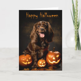 Cocker Spaniel Halloween Kaart