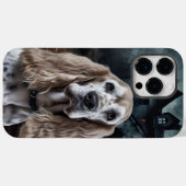 Cocker Spaniel Halloween Scary Case-Mate iPhone Case (Achterkant (horizontaal))
