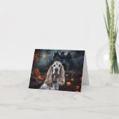 Cocker Spaniel Halloween Scary Kaart (Voorkant)