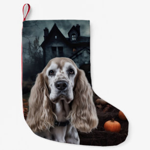 Cocker Spaniel Halloween Scary Kleine Kerstsok