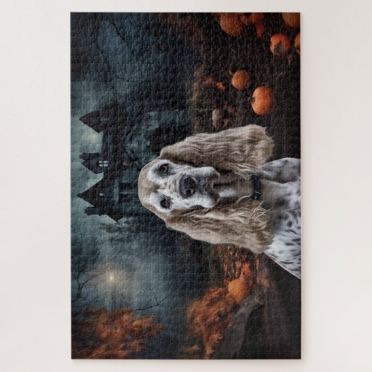 Cocker Spaniel Halloween Scary Legpuzzel (Verticaal)