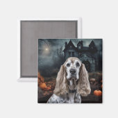Cocker Spaniel Halloween Scary Magneet (Voorkant / Achterkant)