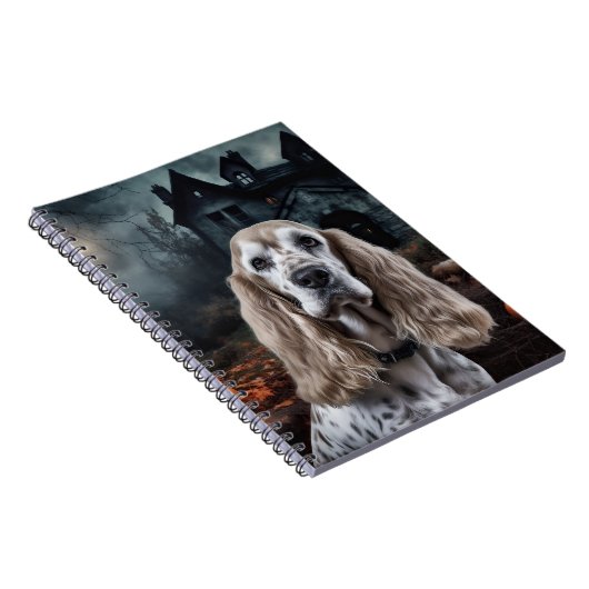 Cocker Spaniel Halloween Scary Notitieboek (Rechterzijde)