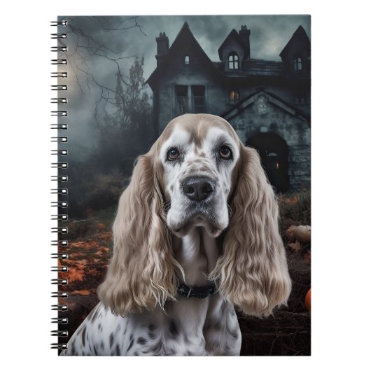 Cocker Spaniel Halloween Scary Notitieboek (Voorkant)