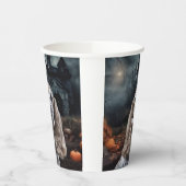 Cocker Spaniel Halloween Scary Papieren Bekers (Links)