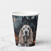 Cocker Spaniel Halloween Scary Papieren Bekers (Voorkant)
