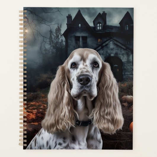 Cocker Spaniel Halloween Scary Planner (Voorkant)