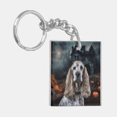Cocker Spaniel Halloween Scary Sleutelhanger (Voorkant Links)