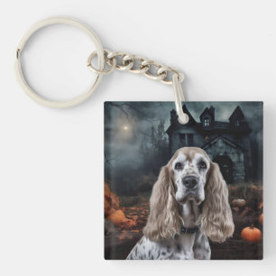Cocker Spaniel Halloween Scary Sleutelhanger