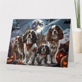Cocker Spaniel Halloween Spoken Kaart (Voorkant)