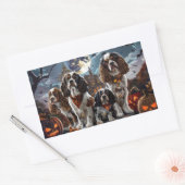 Cocker Spaniel Halloween Spooky Rechthoekige Sticker (Envelop)