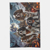 Cocker Spaniel Halloween Spooky Theedoek (Verticaal)