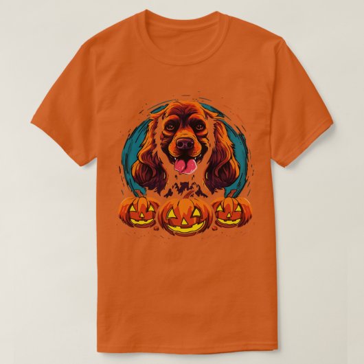 Cocker Spaniel Halloween T-shirt (Design voorkant)