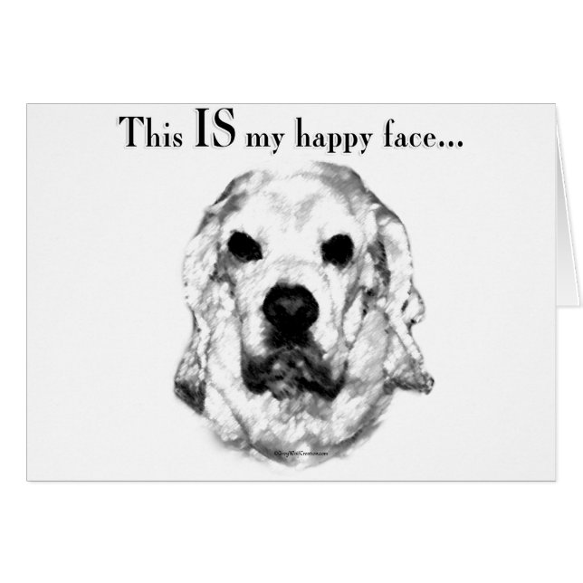 Cocker Spaniel Happy Face (Voorkant Horizontaal)