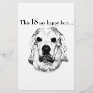 Cocker Spaniel Happy Face Briefpapier