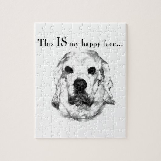 Cocker Spaniel Happy Face Legpuzzel (Verticaal)