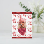 Cocker Spaniel Hart Hondenliefhebber Valentijns Ca Briefkaart (Staand voorkant)