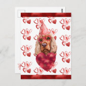 Cocker Spaniel Heart Hondenliefhebber Valentijn Gi Briefkaart (Voorkant / Achterkant)