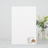 Cocker Spaniel Heritage of Love Briefpapier (Staand voorkant)