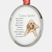 Cocker Spaniel Heritage of Love Metalen Ornament (Links)