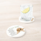 Cocker Spaniel Heritage of Love Zandsteen Onderzetter (Zijkant)