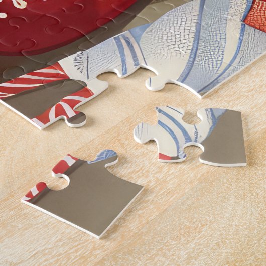 Cocker Spaniel Holiday Baking: Feestelijke Kerst Legpuzzel (Zijkant)