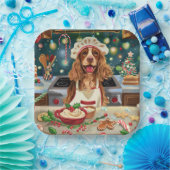 Cocker Spaniel Holiday Baking: Feestelijke Kerst Papieren Bordje (Feest)