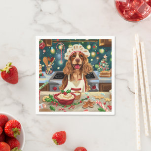 Cocker Spaniel Holiday Baking: Feestelijke Kerst Servet