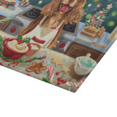 Cocker Spaniel Holiday Baking: Feestelijke Kerst Snijplank (Hoek)