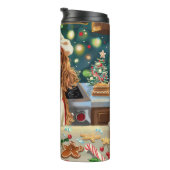 Cocker Spaniel Holiday Baking: Feestelijke Kerst Thermosbeker (Geroteerd rechts)