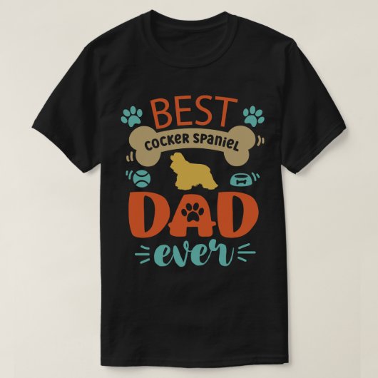 Cocker Spaniel Hond 1 T-shirt (Design voorkant)