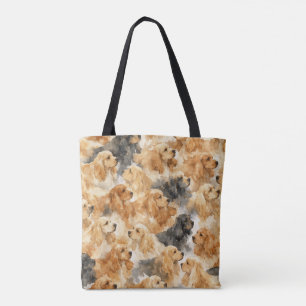 Cocker Spaniel hond aquarel Tote Bag