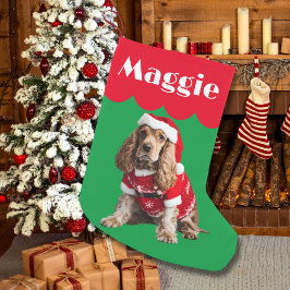 Cocker Spaniel hond cadeau Kerstmis huisdier schat Kleine Kerstsok