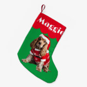 Cocker Spaniel hond cadeau Kerstmis huisdier schat Kleine Kerstsok (Voorkant (Hangend))