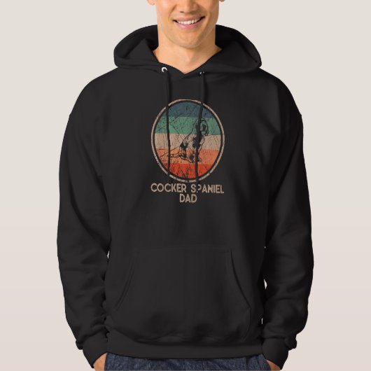 Cocker Spaniel Hond  Cocker Spaniel Papa Hoodie (Voorkant)