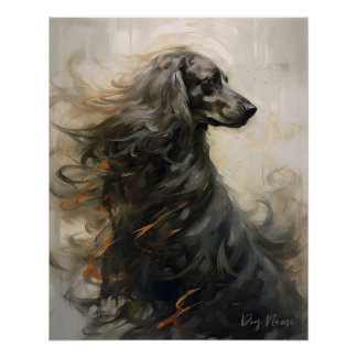 Cocker Spaniel Hond in de wind 002 - Yacobsen Dero Perfect Poster