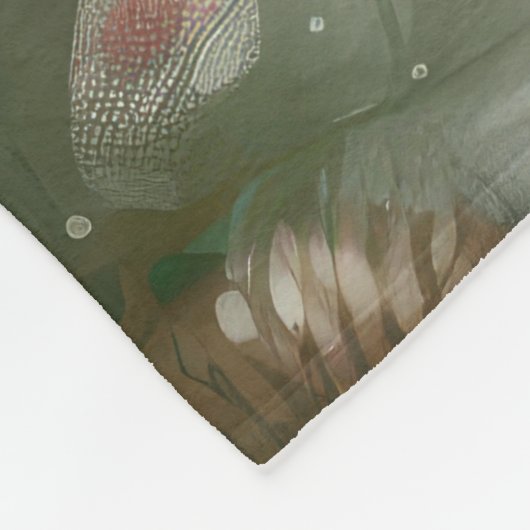 Cocker Spaniel Hond in Sneeuw Kerstmis Fleece Deken (Hoek)