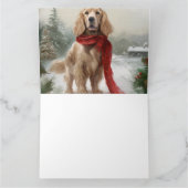 Cocker Spaniel Hond in Sneeuw Kerstmis Kaart (Binnen)