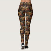 Cocker Spaniel Hond Kerst Feestelijk Leggings (Achterkant)