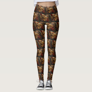 Cocker Spaniel Hond Kerst Feestelijk Leggings