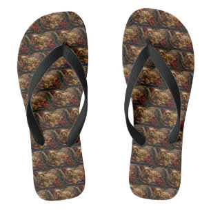 Cocker Spaniel Hond Kerst Feestelijk Teenslippers
