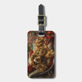 Cocker Spaniel Hond Kerstfeest Bagagelabel (Voorkant verticaal)