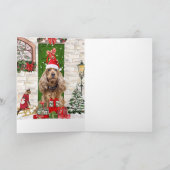 Cocker Spaniel Hond Kerstmis Kaart (Binnen)