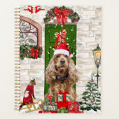 Cocker Spaniel Hond Kerstmis Planner (Voorkant)