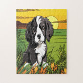 Cocker Spaniel hond Legpuzzel (Verticaal)
