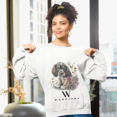 Cocker Spaniel Hond Pet Custom Fotonaam Monogram Trui