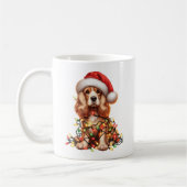 Cocker Spaniel Hond Puppy Kerstmis Koffiemok (Links)