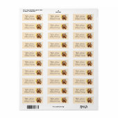 Cocker Spaniel-hond Retouradreslabel Etiket (Full Sheet)