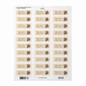 Cocker Spaniel-hond Retouradreslabel Etiket (Full Sheet)