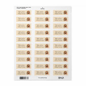 Cocker Spaniel-hond Retouradreslabel Etiket (Full Sheet)